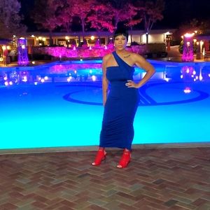 Ruched One Shoulder Dress